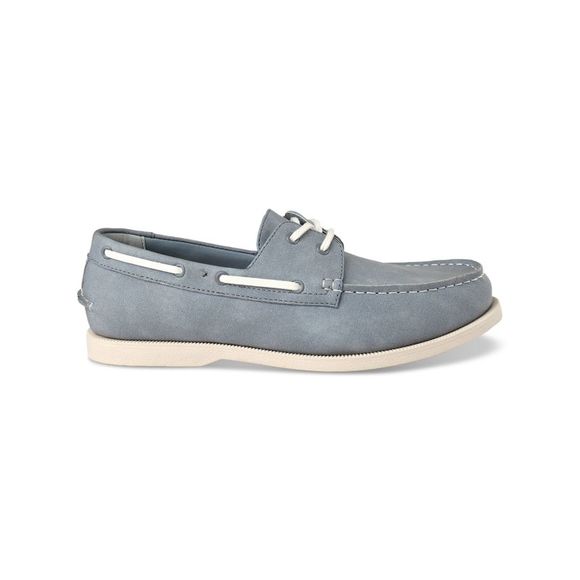 CLUBROOM Womens Light Blue Moc Toe Padded Elliot Round Toe Boat Shoes 9 M - Picture 2 of 2